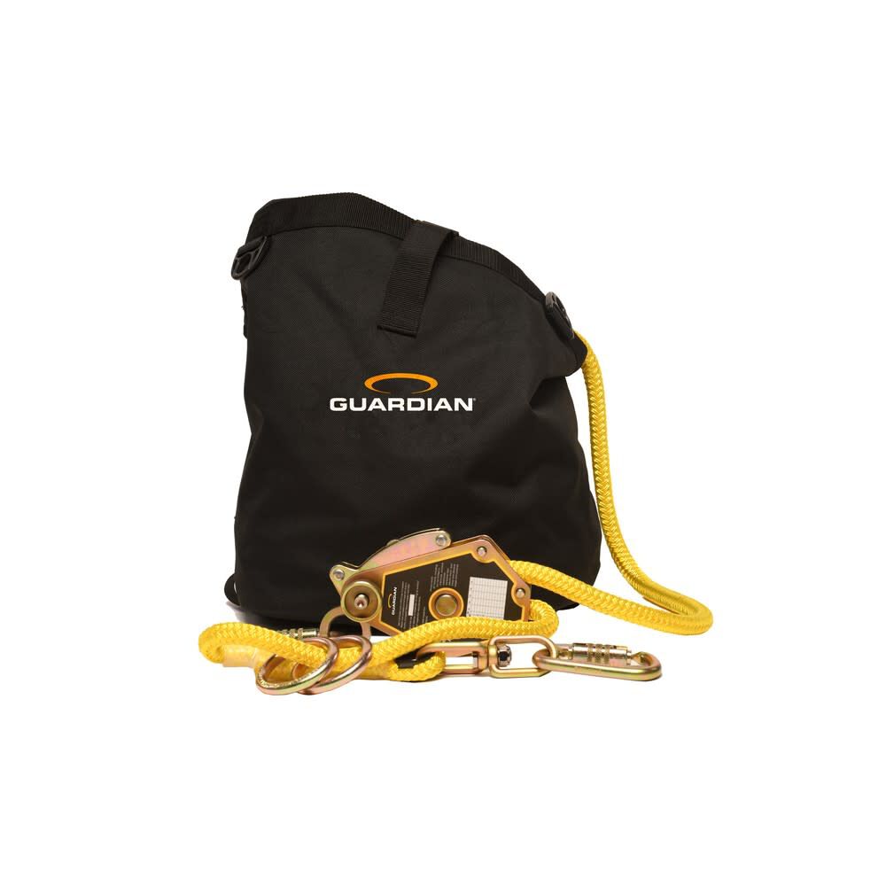 Guardian Fall Protection 130-310 Lbs 5/8 Inch x 60 Ft. Rope Horizontal Temporary Lifeline
