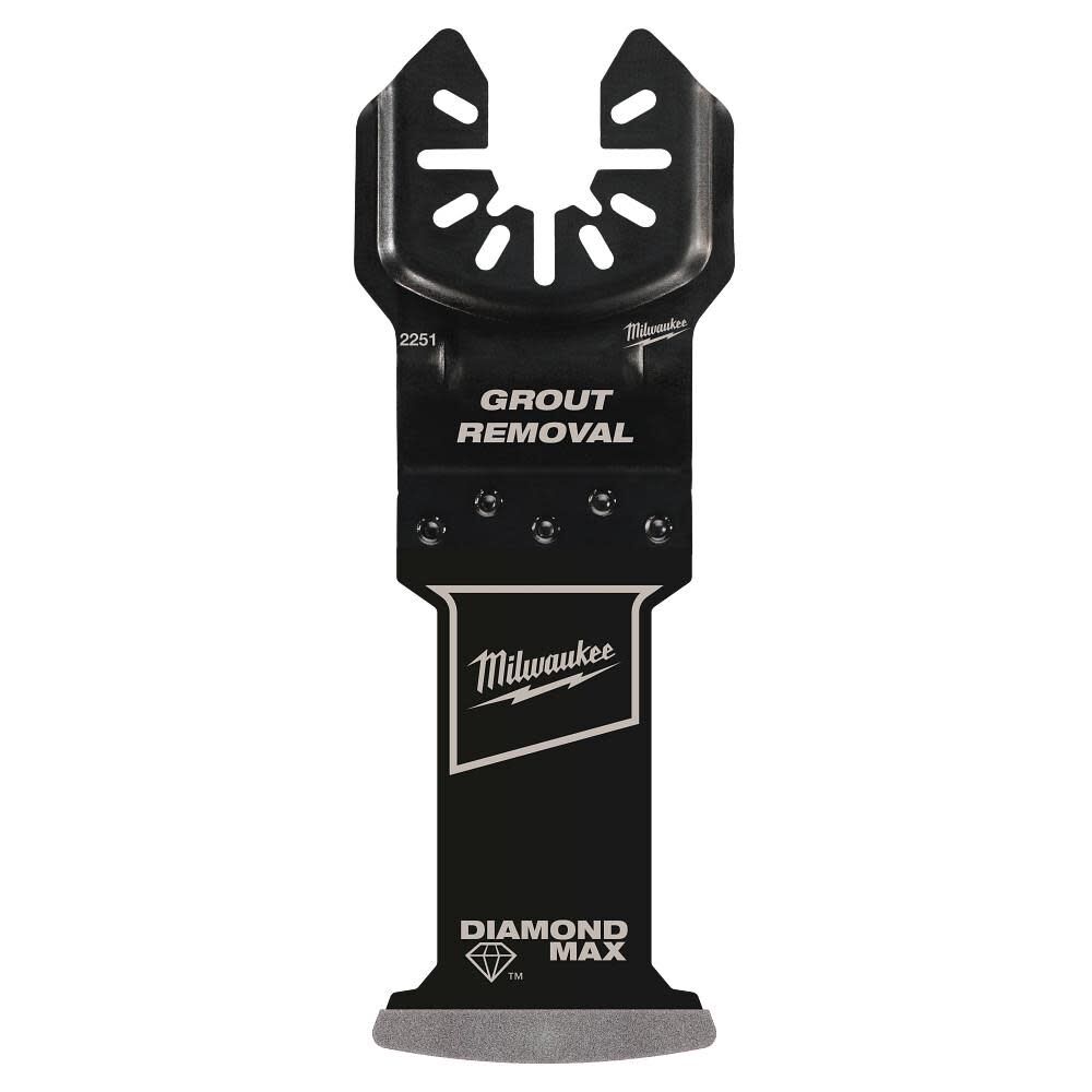 Milwaukee OPEN-LOK DIAMOND MAX Diamond Grit Grout Removal Multi-Tool Plunge Blade