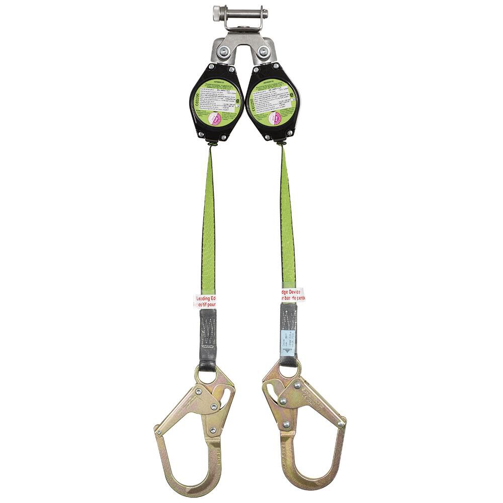 Peakworks Dual Self-Retracting Lifeline (SRL) 2 Ladder Hooks 7.5 Ft. L.