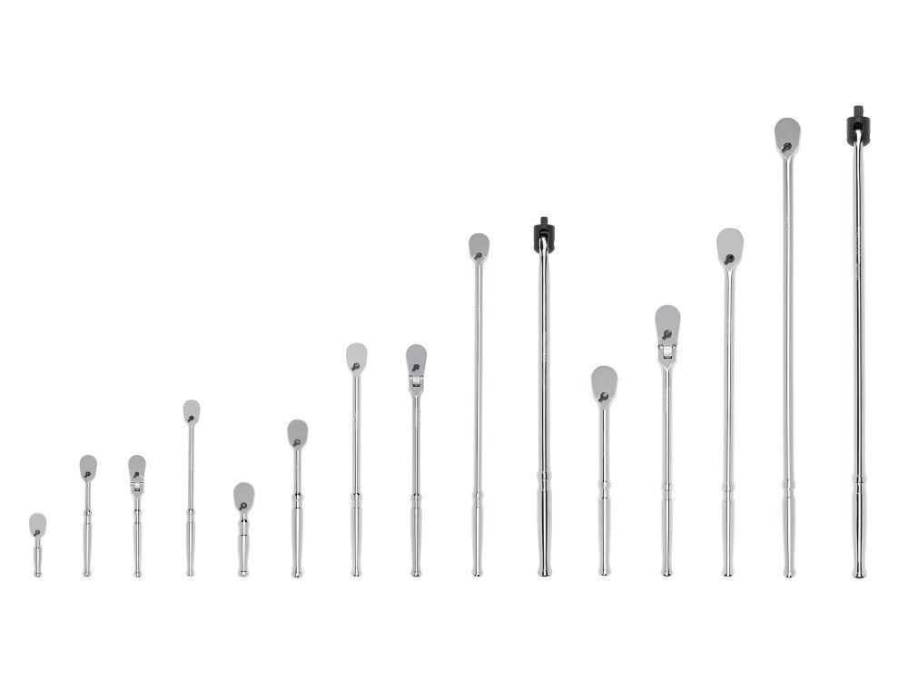Tekton 1/4, 3/8, 1/2 Inch Drive Ratchet and Breaker Bar Set, 15 Pieces