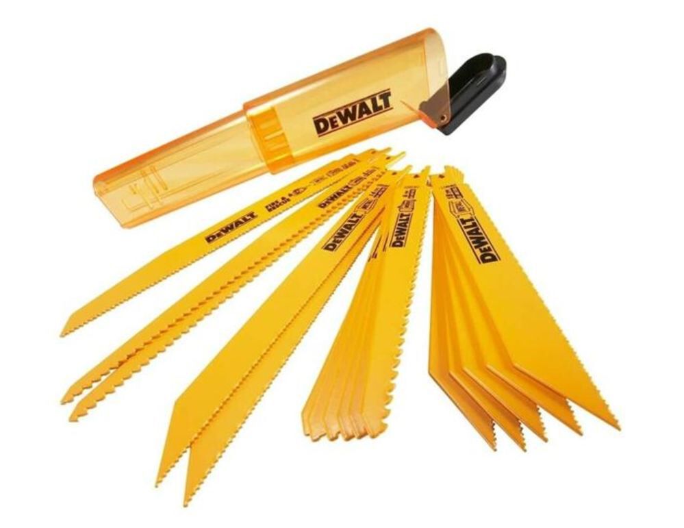 DEWALT 16 Piece Bi-Metal Reciprocating Saw Blade Set with Case