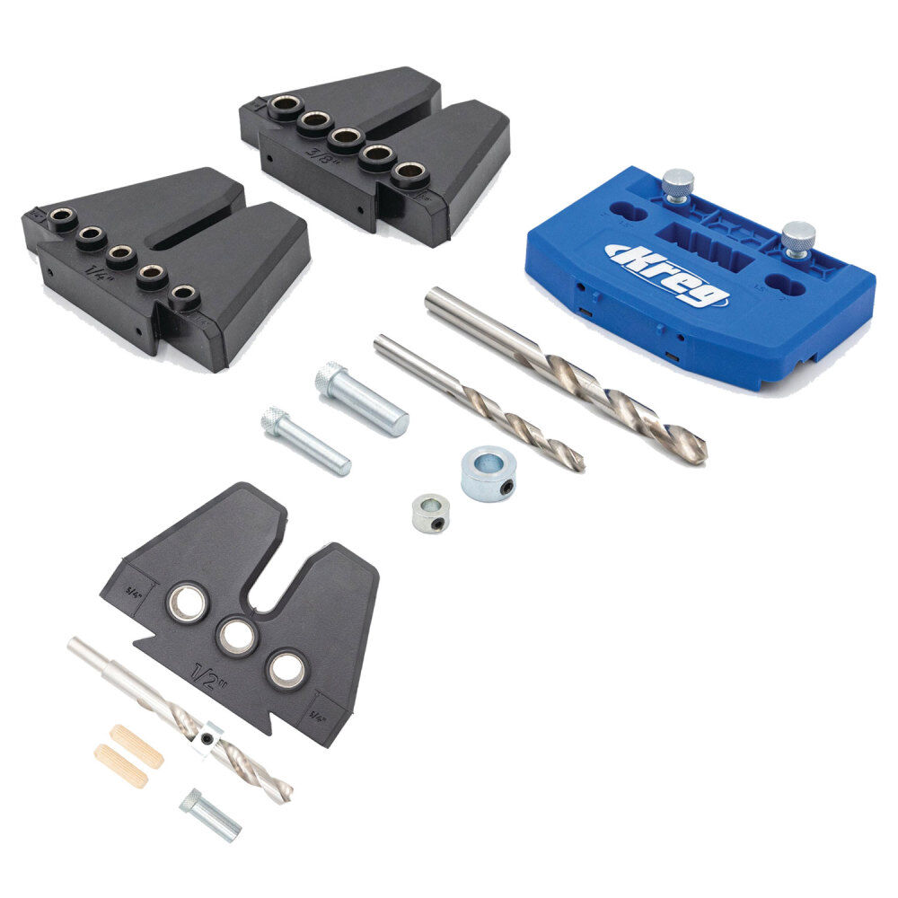 Kreg 1/4 inch, 3/8 inch, and 1/2 inch Dowel Jig Kit