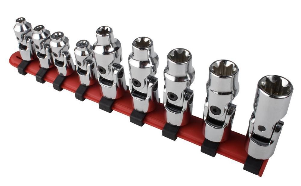 Sunex 1/4 Inch Drive Universal External Star Socket Set 9pc