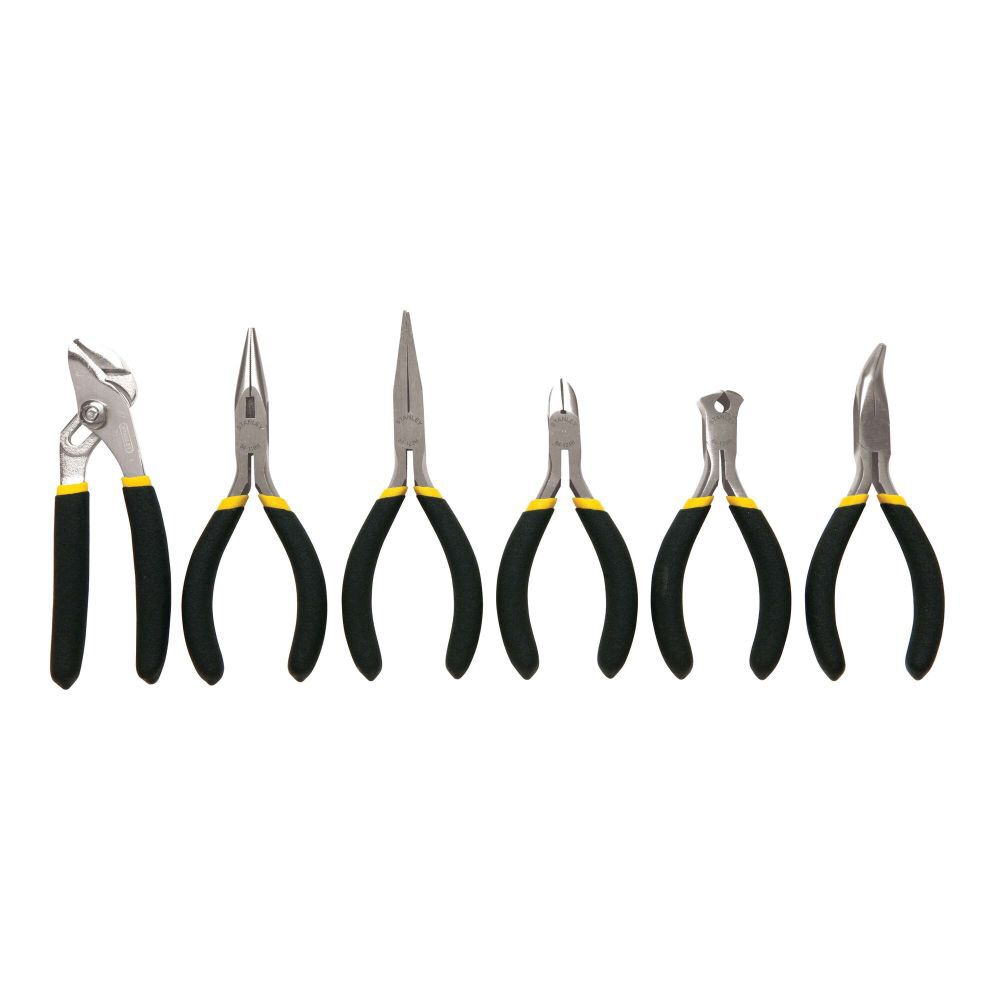 Stanley Bi-Material Mini Plier Set, 6 Piece