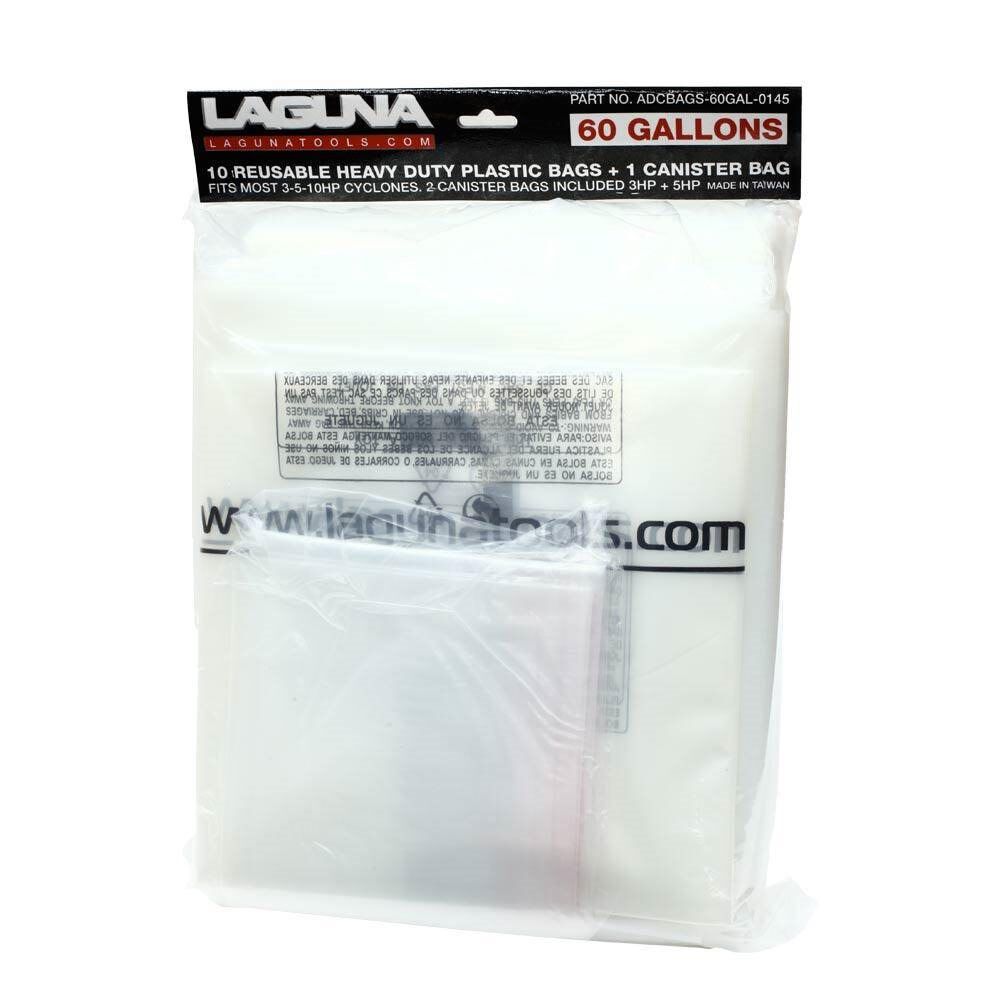 Laguna Tools 60 Gallon Reusable HD Bags – 10 Pack