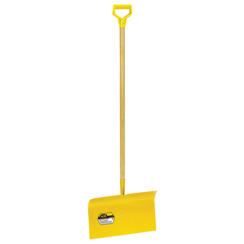 Yo-Ho 18In Spring Steel Snow Pusher with D-grip