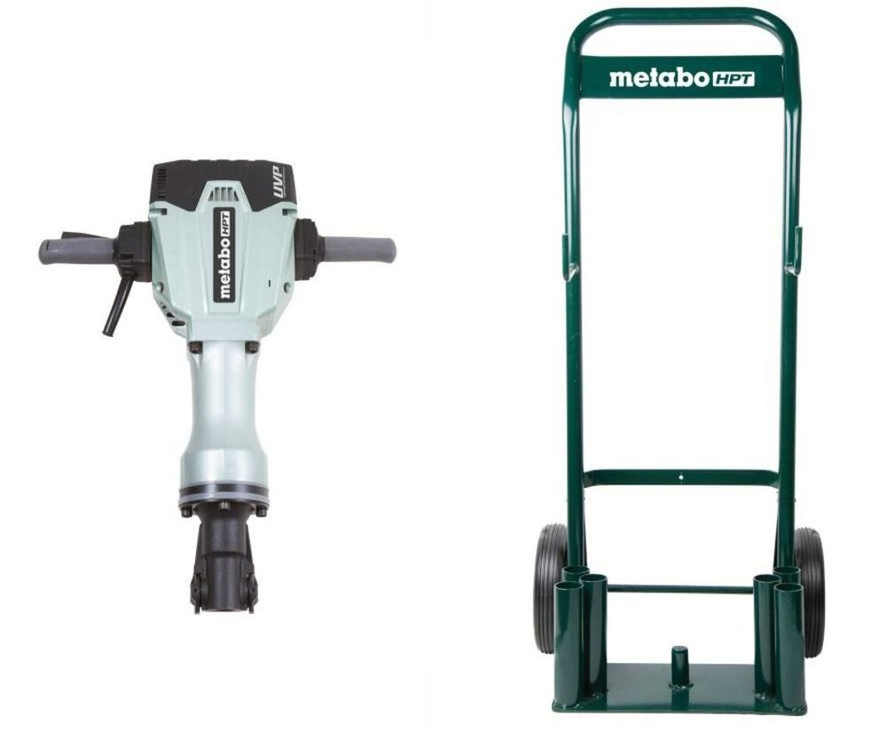 Metabo HPT 1- 1/8 Inch Hex Demolition Hammer and Cart Combo Kit