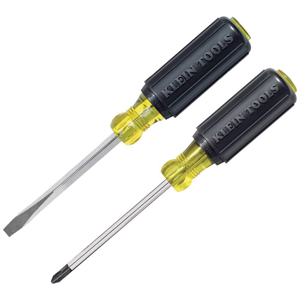 Klein Tools 1/4inch SL #2 Phillips Screwdriver Set 2pc