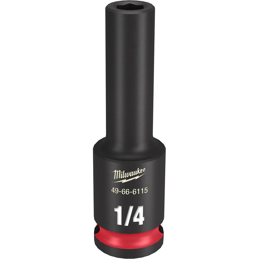 Milwaukee SHOCKWAVE Impact Duty Socket 3/8in Drive 1/4in Deep 6 Point