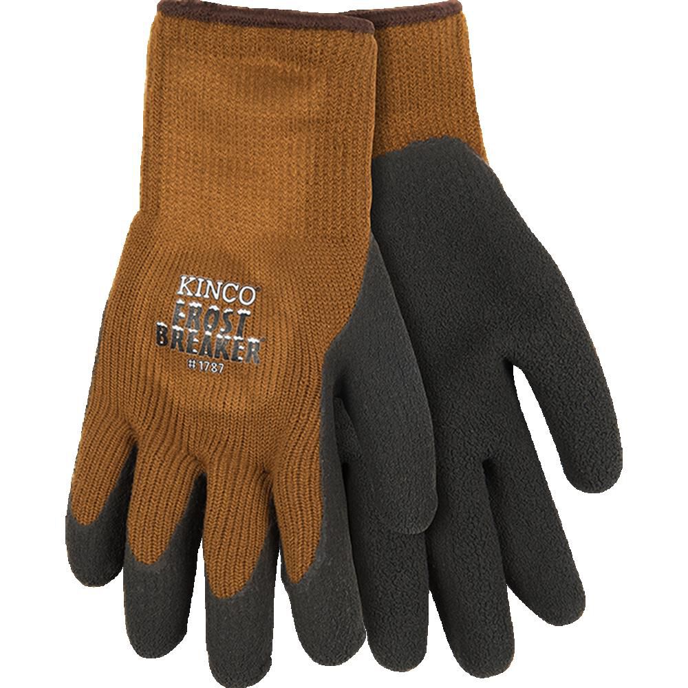 Kinco Brown/Black Foam Form Fitting Thermal Knit Glove Small