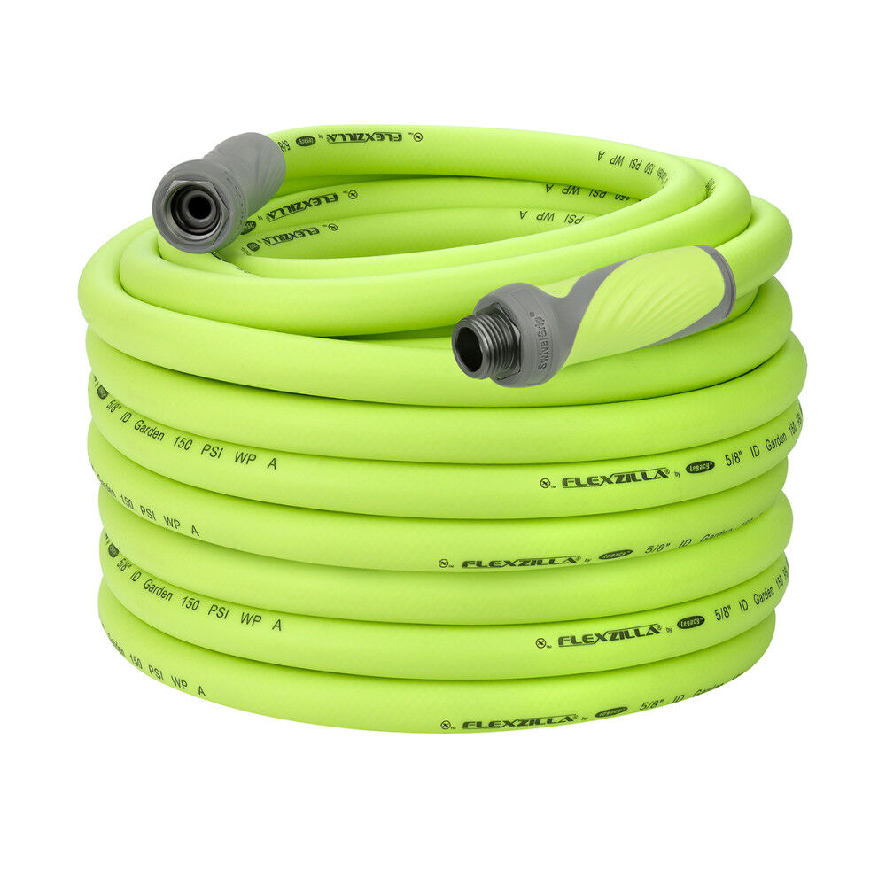 Flexzilla SwivelGrip Garden Hose, 5/8 Inch x 100 Feet, 3/4 Inch – 11 1/2 GHT Fittings, ZillaGreen