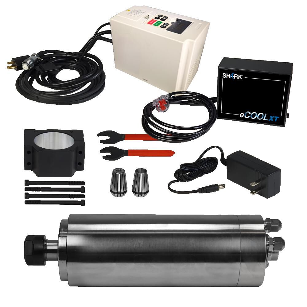 Next Wave CNC 3HP Water Cooled Spindle Kit with EXCOOL XT
