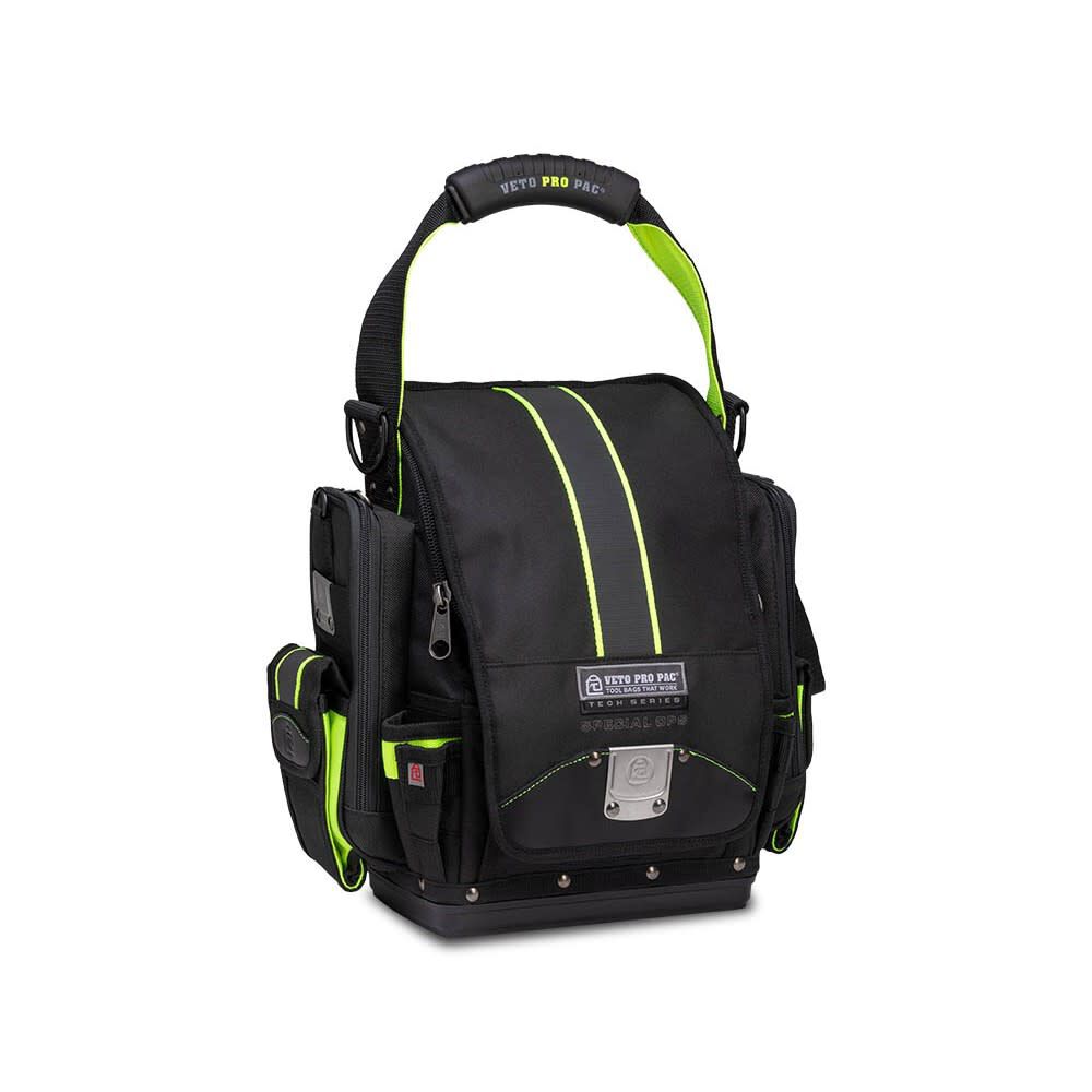 Veto Pro Pac 30 Lbs X-Large Customizable Zippered Technician Tool Pouch, Black/Hi-Viz Yellow