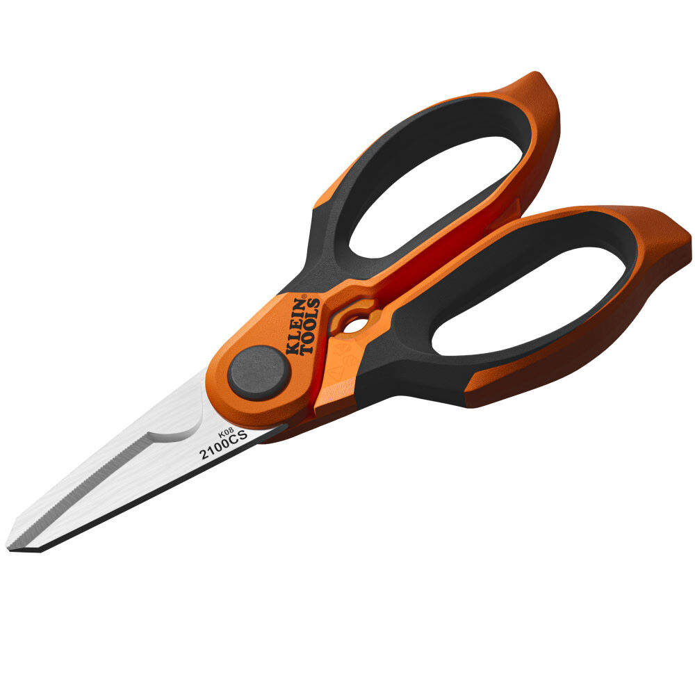 Klein Tools Long Reach Cable Stripping Electrician Scissors, 7-Inch