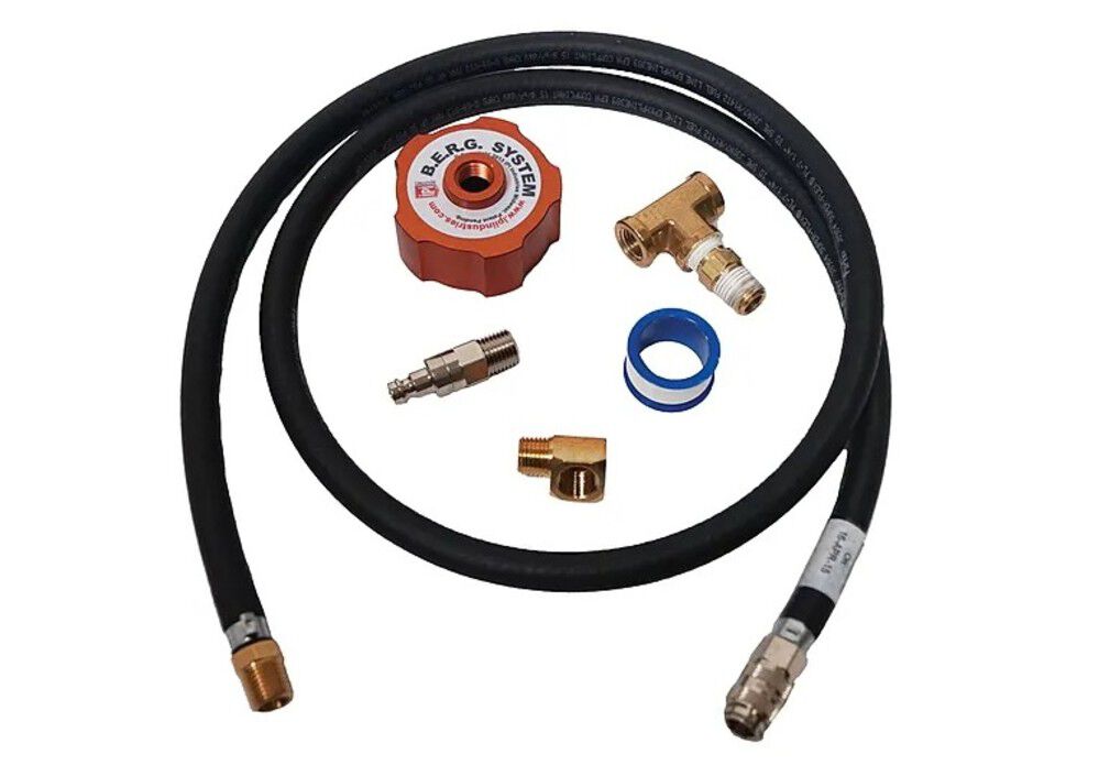Bergs System Extended Run Generator Fuel System BERG I Single Without Tank (Kit Includes Hose and Cap) works with Ryobi 2200