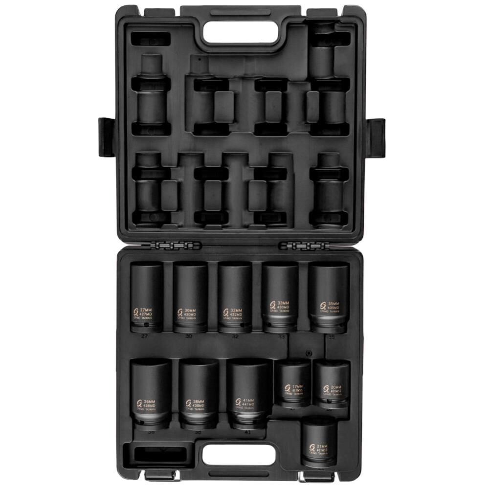 Sunex 3/4 In. Drive Metric Truck Service Impact Socket Set