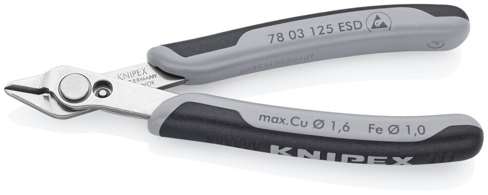Knipex 5 Inch Electronics Super Knips with ESD Handles