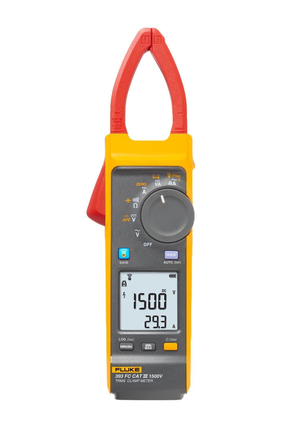 Fluke CAT III 1500V Rated 0-999.9A Battery Power TRMS Solar Clamp Meter