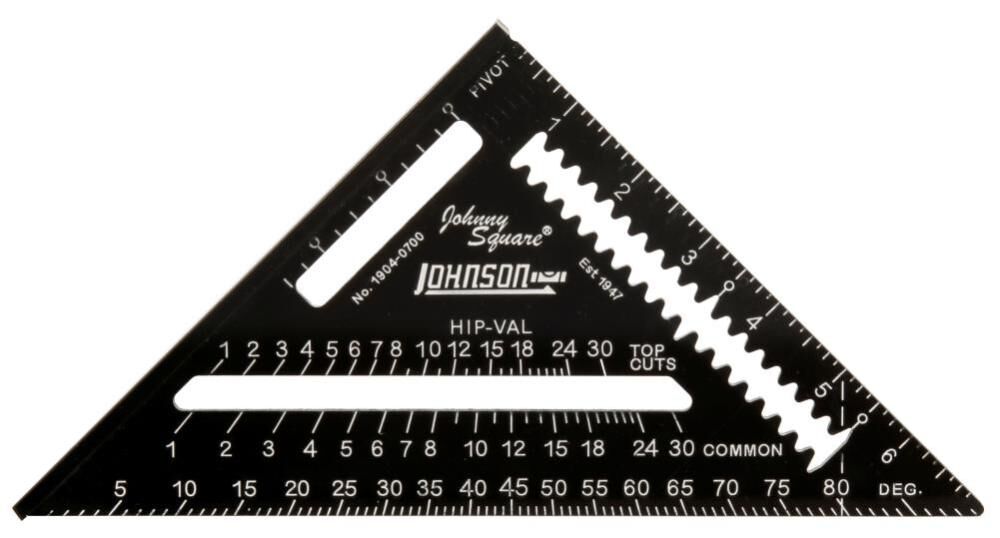 Johnson Level Johnny Square Professional Easy-Read Aluminum Rafter Square