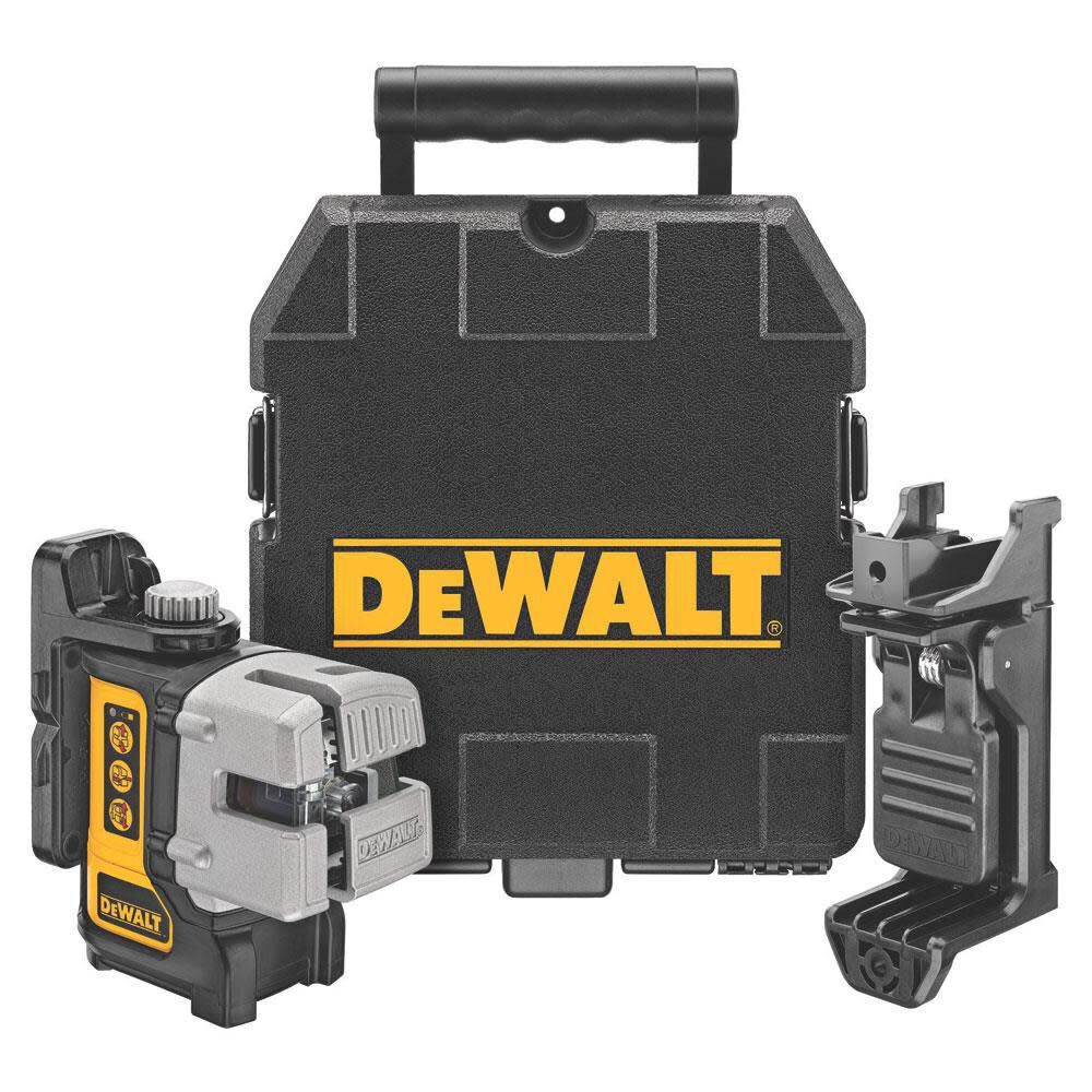 DEWALT DW089K – Self Leveling 3 Beam Line Laser (DW089K)