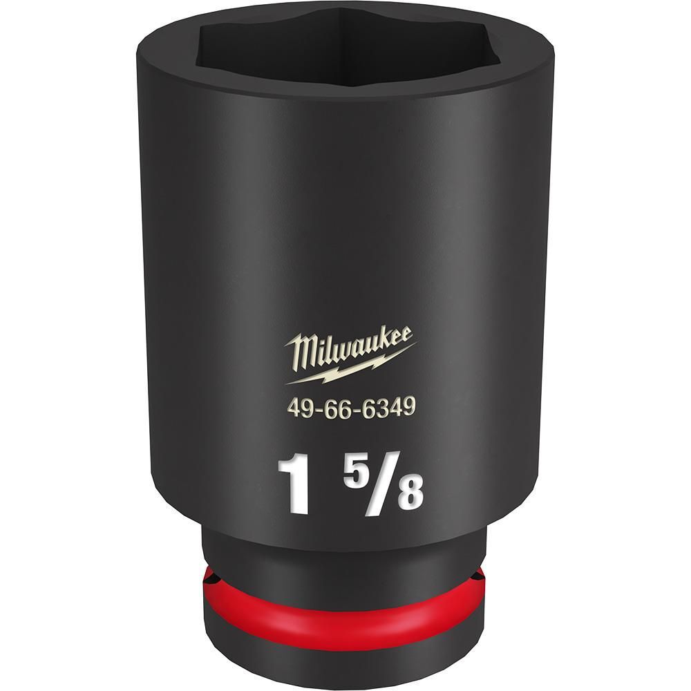 Milwaukee Impact Socket 3/4in Drive 1 5/8in Deep 6 Point