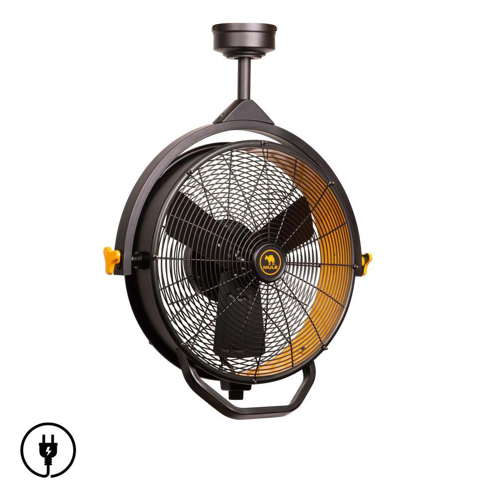 Mule 18 in Ceiling Mounted Plug-In Garage Fan 3000cfm