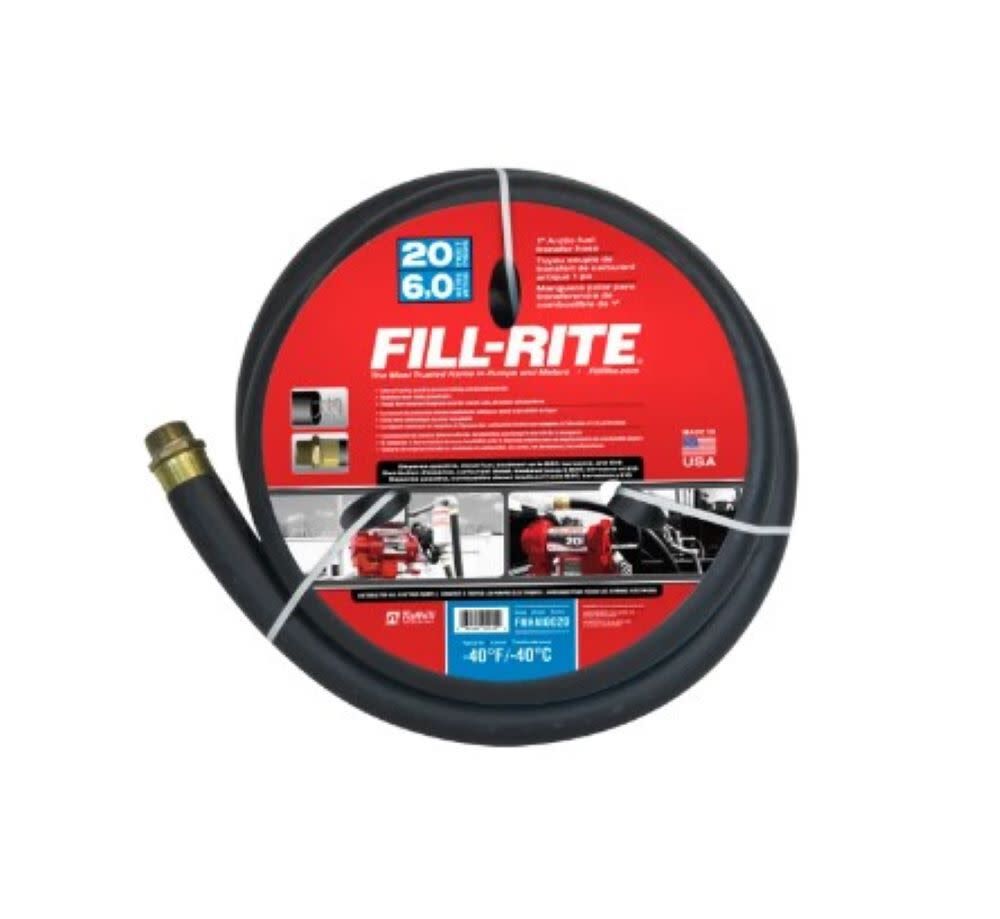 Fill-Rite 1in x 20′ Artic Cold Weather Fuel Transfer Hose with Static Wire & Internal Spring Guards