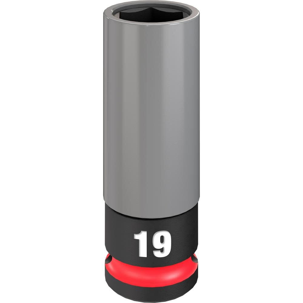 Milwaukee SHOCKWAVE Impact Duty Socket 1/2 Drive 19MM Metric Lug Nut Wheel