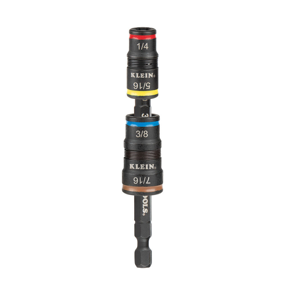 Klein Tools 5-in-1 Impact Rated Flip Socket Set