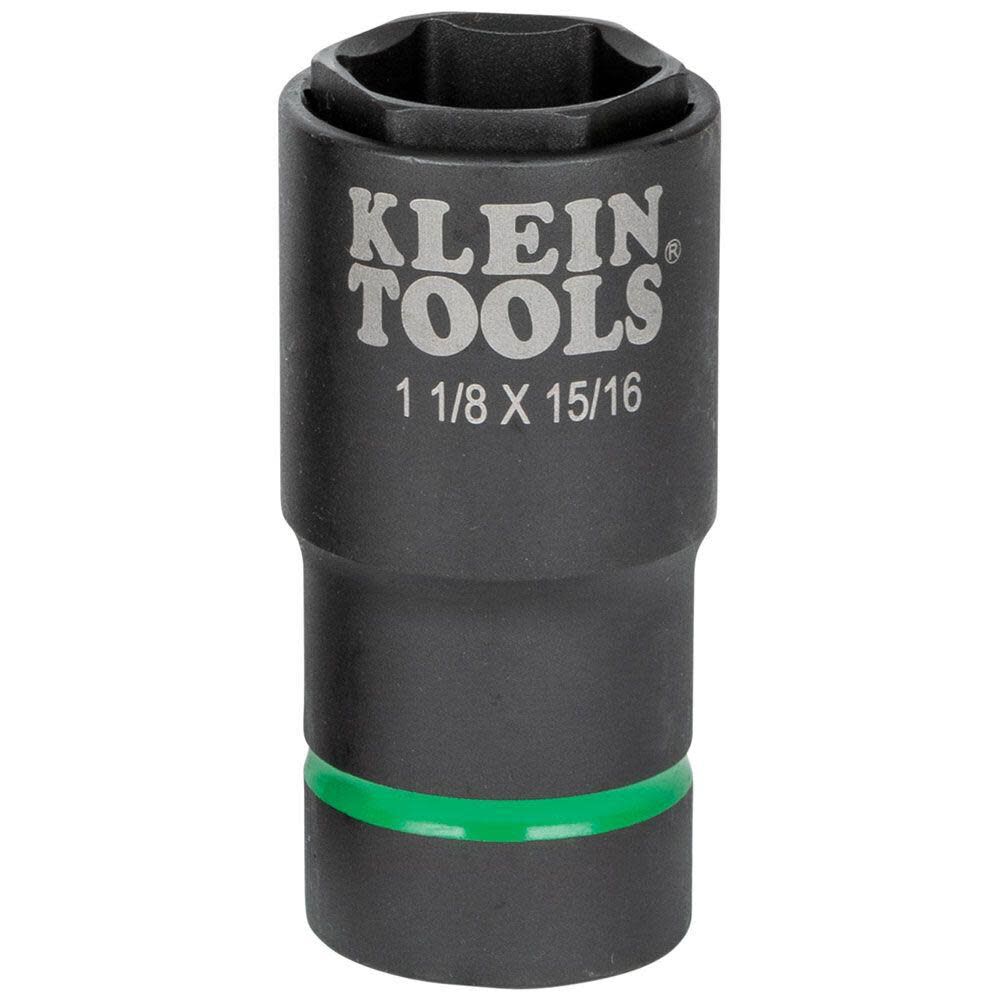 Klein Tools 2-in-1 Socket 1 1/8in X 15/16in 6 Pt