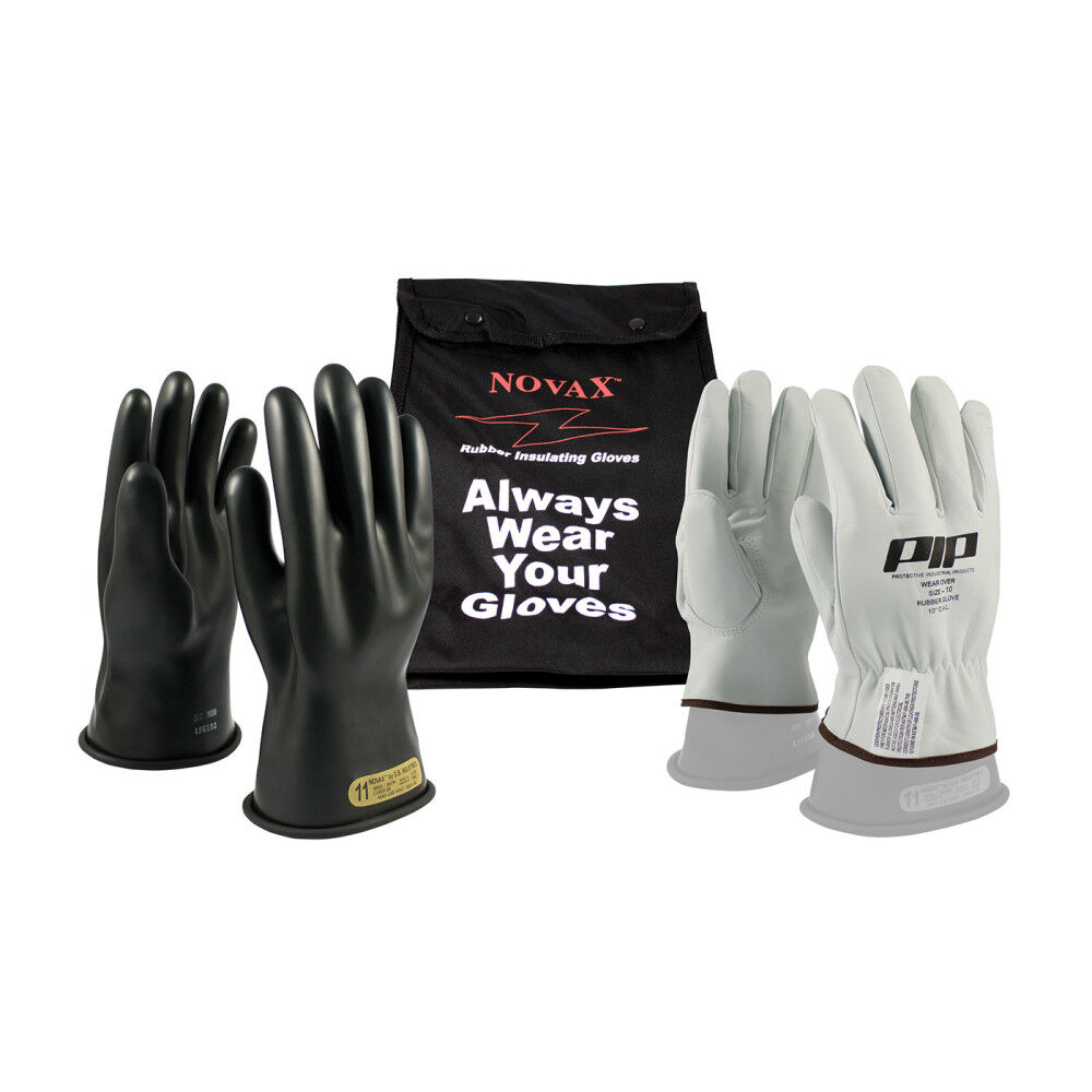 Protective Industrial Products Class 00 Electrical Gloves and Glove Bag Safety Kit Size 11