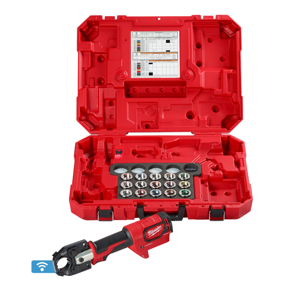 Milwaukee M18 FORCE LOGIC 600 MCM Crimper with #8 – 600 MCM Cu Dies (Bare Tool)