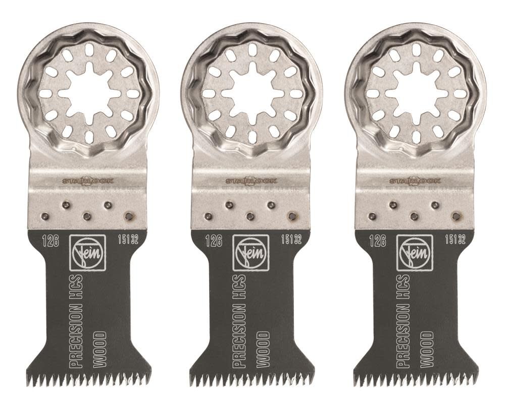 Fein StarLock E-Cut 126 Precision Saw Blade for All Wood Materials Plasterboard and Soft Plastics