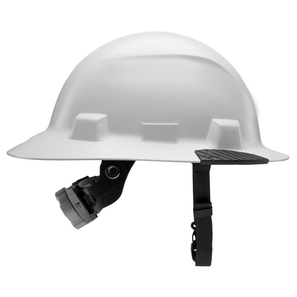 Lift Safety IDAX Full Brim – Non-Vented Hard Hat, White Carbon