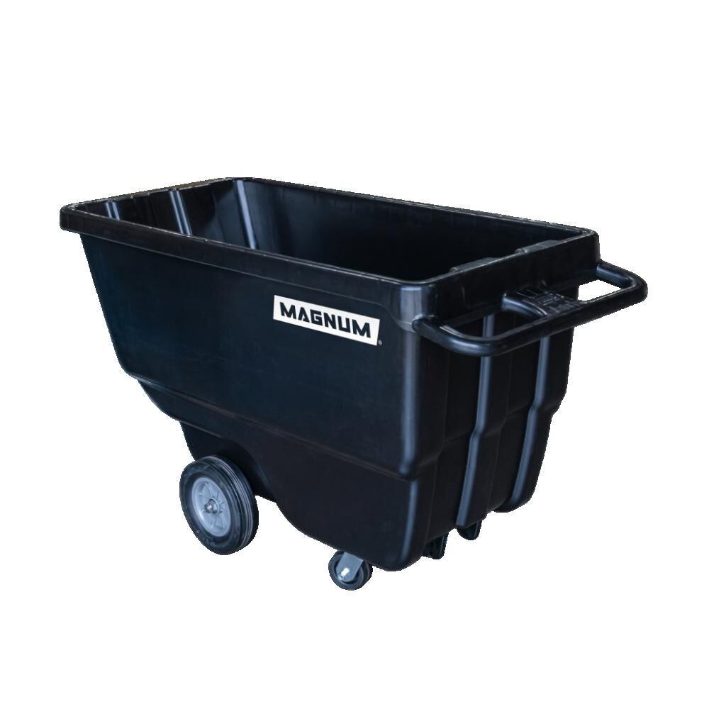 Magnum Tool Group 800 Lb Capacity 1 Yard Dump Cart with HD Casters