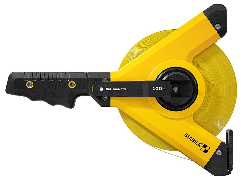 Stabila Tape Measure LBM 1000 STEEL 100M CM Metric Scale OPEN REEL TAPE