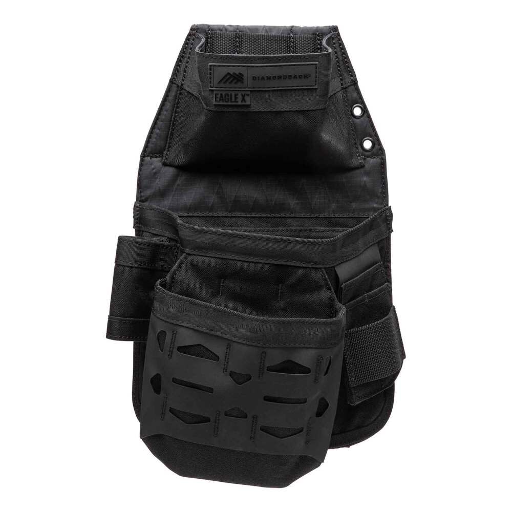 Diamondback Toolbelts Eagle X Right Side Mid-Sized Non-Dominant Tool Pouch, Black