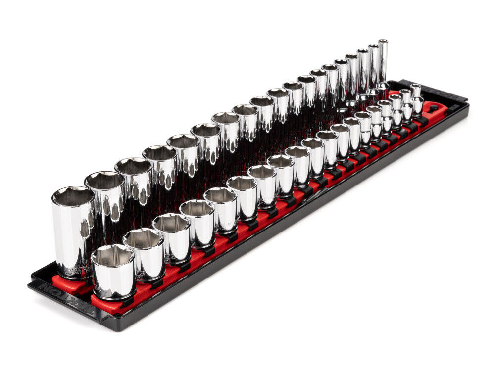 Tekton 3/8 Inch Drive Shallow and Deep 6p Socket Set, 38pc (6 – 24 mm)