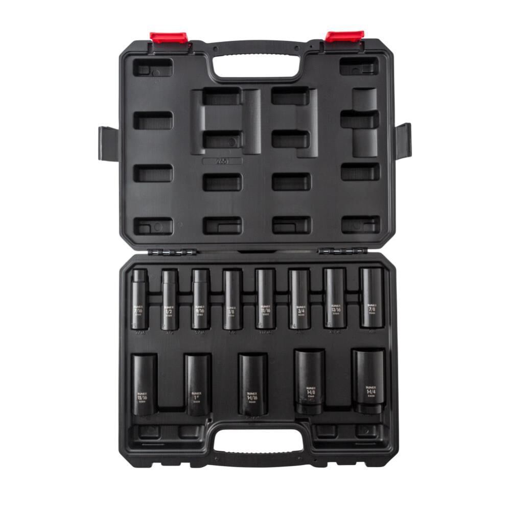 Sunex 13 pc. 1/2 In. Drive SAE Deep Impact Socket Set