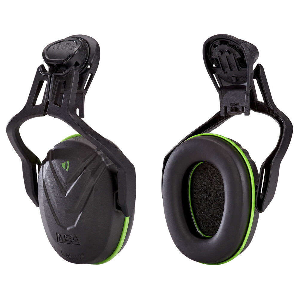 MSA Safety Works V-Gard Helmet Mounted Low Level Hearing Protection, 1 Pair
