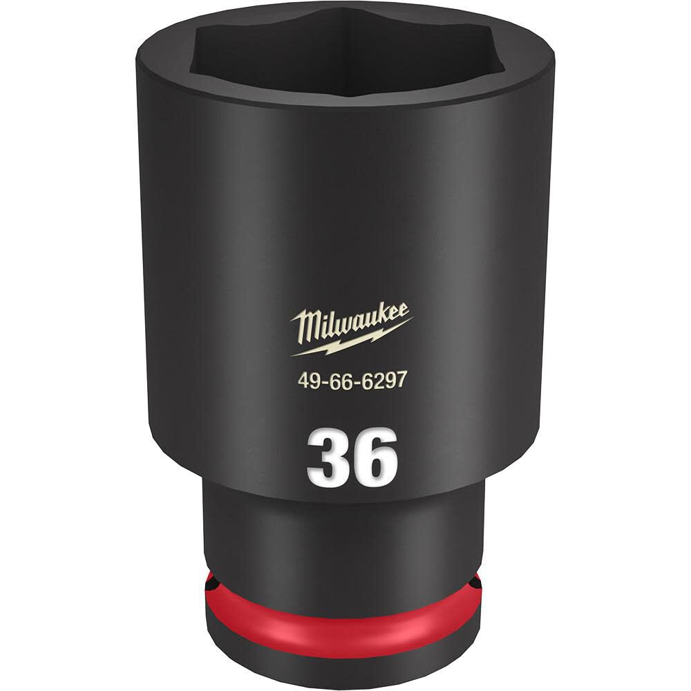 Milwaukee SHOCKWAVE Impact Duty Socket 1/2in Drive 36MM Deep 6 Point