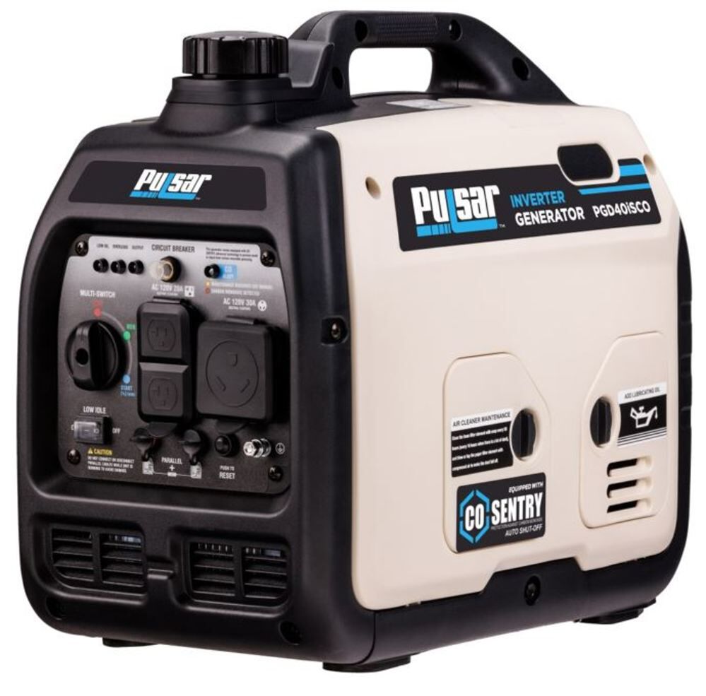 Pulsar Products 4,000 Watt Gas Powered 50-State Portable Inverter Generator