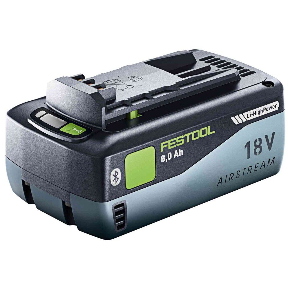 Festool Airstream 18V 8Ah Lithium Ion Power Tool Battery Pack with Fuel Indicator