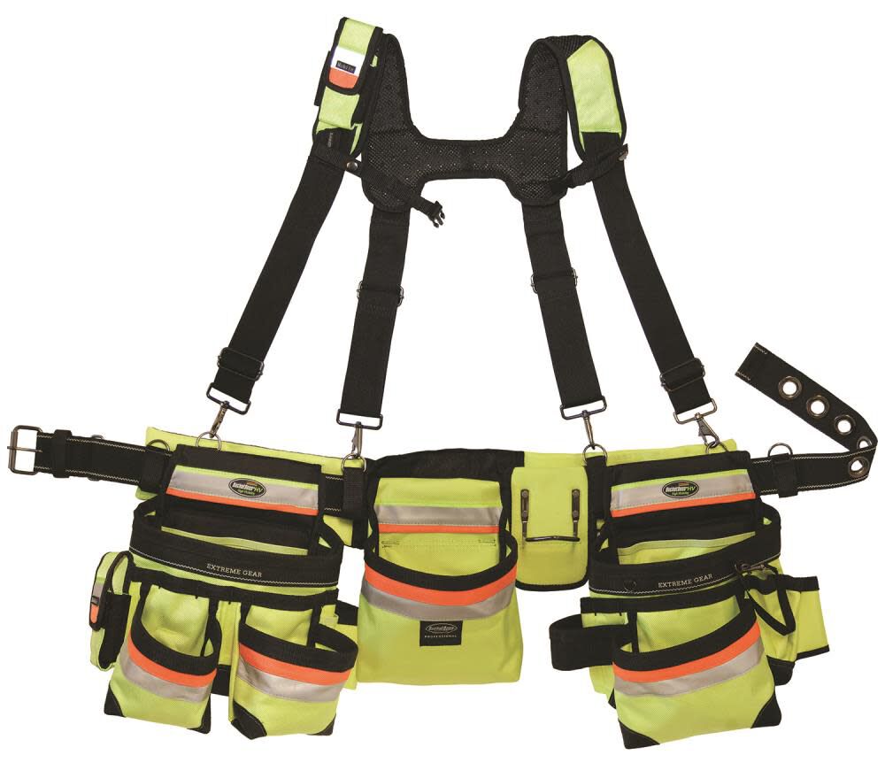 Bucket Boss 3 Bag Framers Rig – Hi Vis