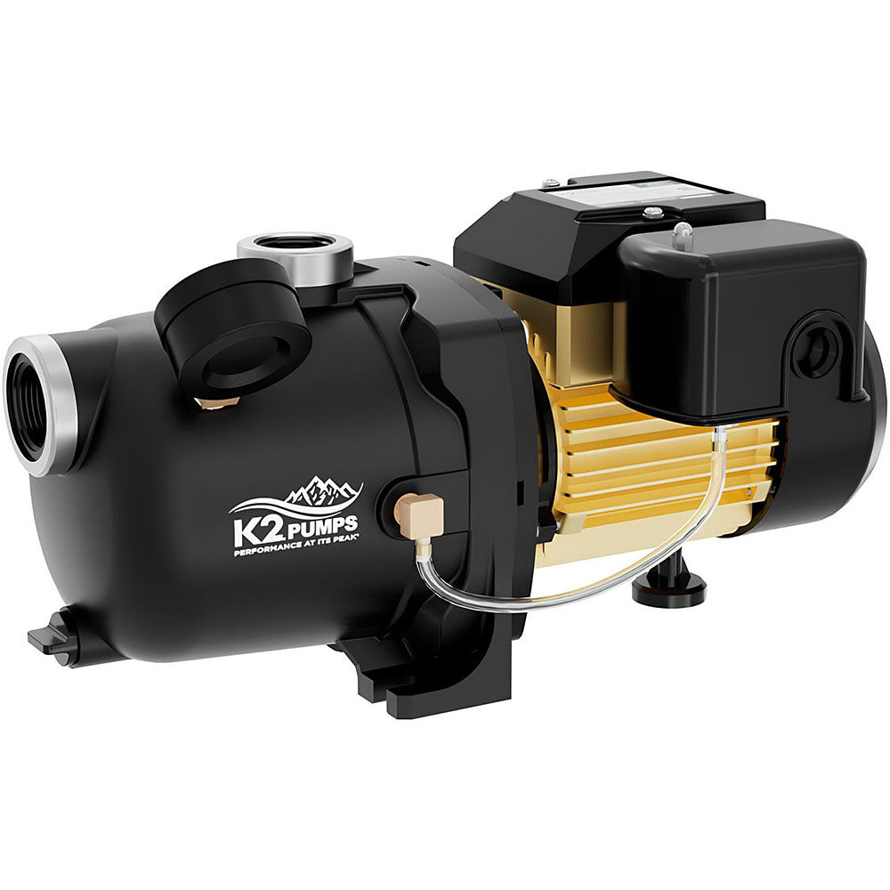 K2 Pumps Shallow Well Jet Pump 1/2 HP Lead Free Thermoplastic 115/230V
