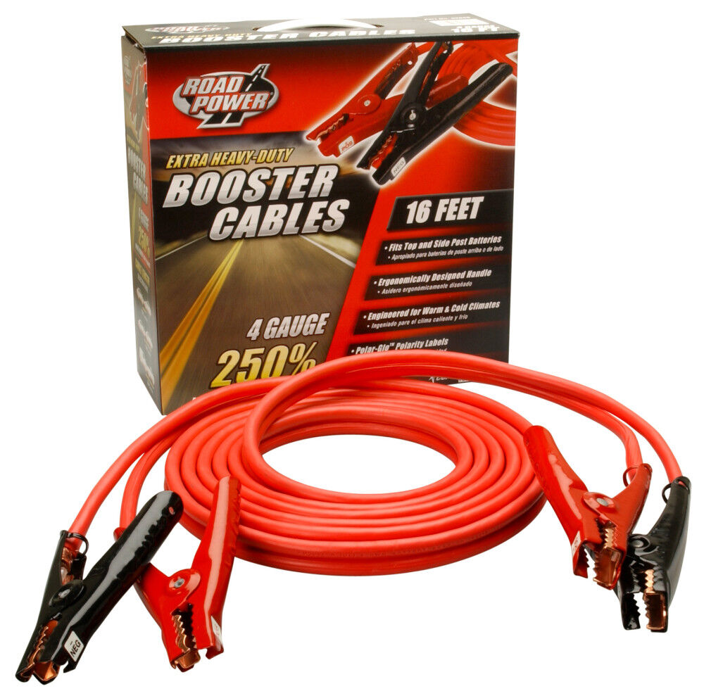 Southwire Booster Cables Auto Battery with Polar Glow Clamps 4 Gauge 20′