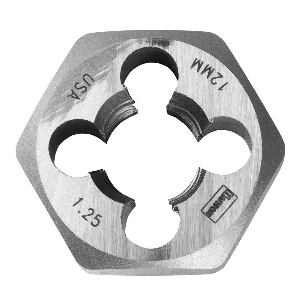 Irwin 12 mm 1.25 x 1 In. Hex Metric Die (HCS)