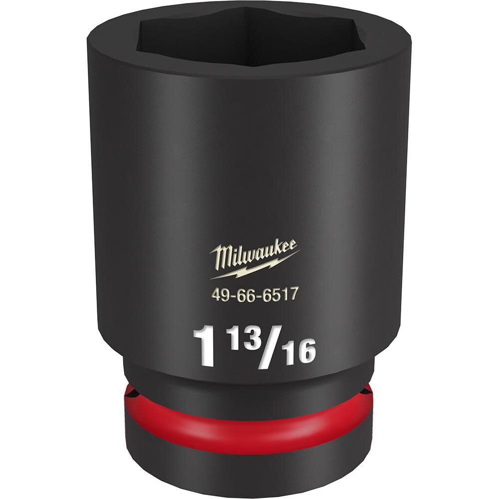 Milwaukee Impact Socket 1in Drive 1 13/16in Deep 6 Point