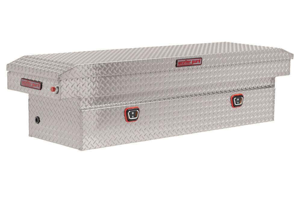 Weather Guard Saddle Truck Tool Box Aluminum Full Standard Clear