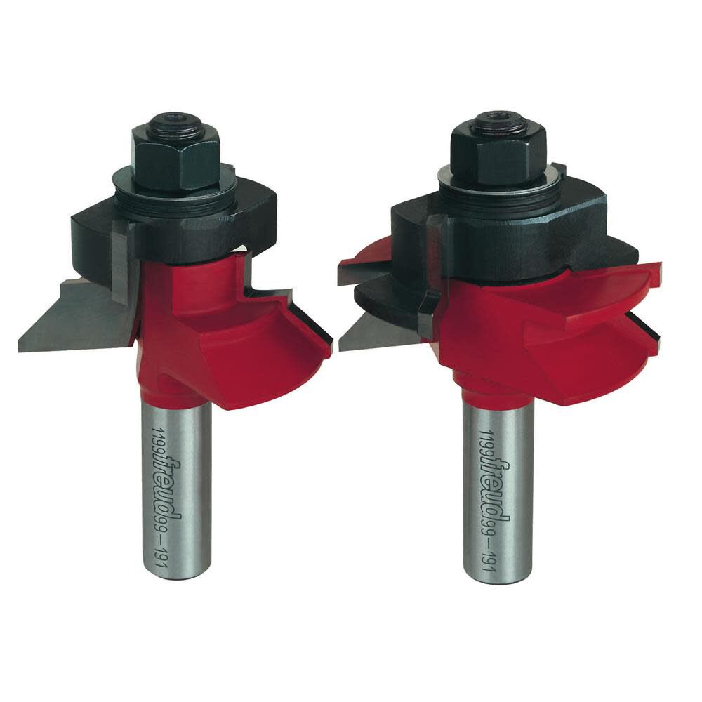 Freud 2-11/64 In. (Dia.) V Panel Bit Set with 1/2 In. Shank